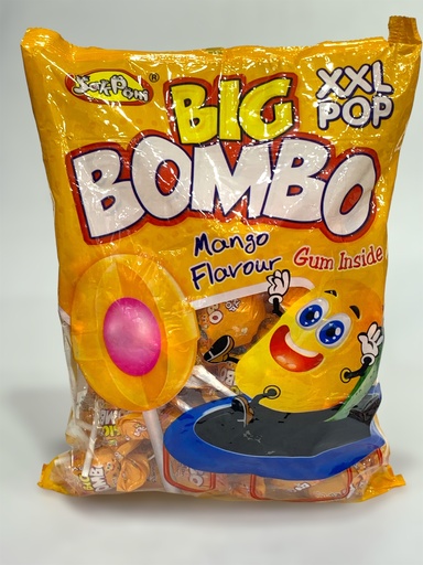 Big Bombo Mango Flavour Gum Inside 50 Pcs