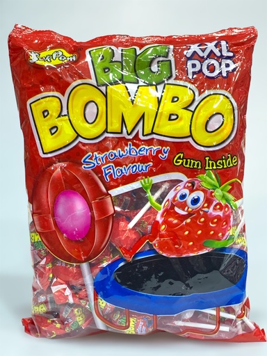 Big Bombo Strawberry Flavour Gum Inside 1Kg