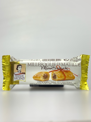 Matilde Vicenzi Millefoglie D'Italia Mini Snack Hazelnut Flavor 25g