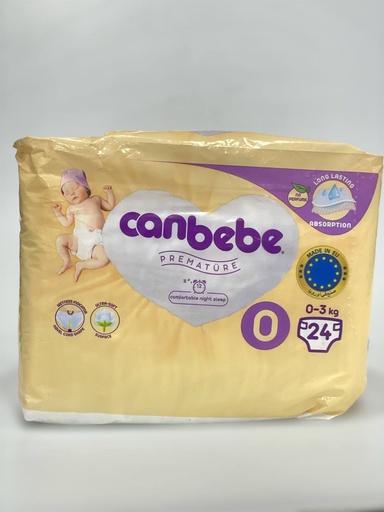 CanBebe Diapers No.0 - 24Pcs