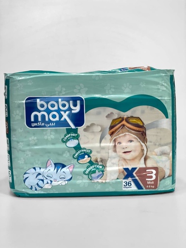 Baby Max Diapers No.3 - 36Pcs