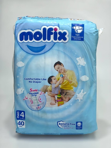 Molfix Diapers No.4 - 40Pcs