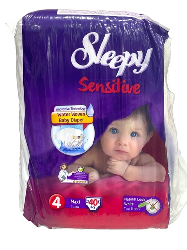 Sleepy Sensitive Diapers No.4 - 40Pcs