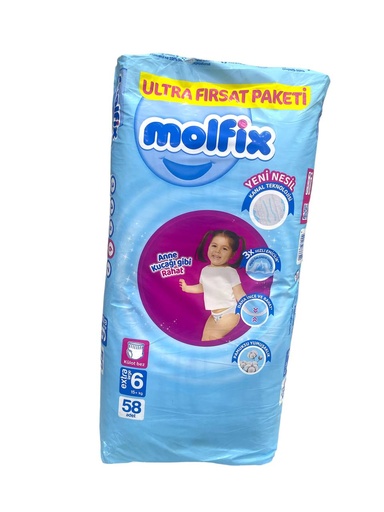 Molfix Pants Diapers No.6 - 58Pcs