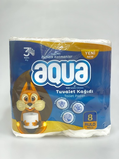 Aqua Kitchen Wipes 8 Rolls