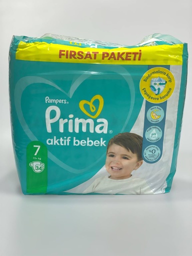 Pampers Diapers No.7 - 34Pcs