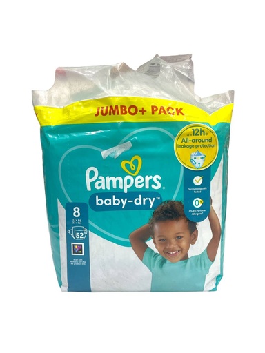 Pampers Diapers No.8 - 52Pcs