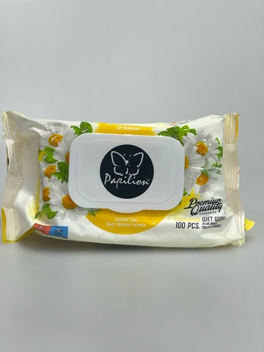 Papilion Wet Wipes 100Pcs