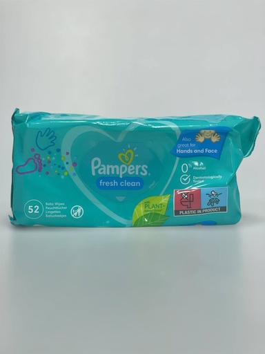 Pampers Perfume Free Wet Wipes 52Pcs