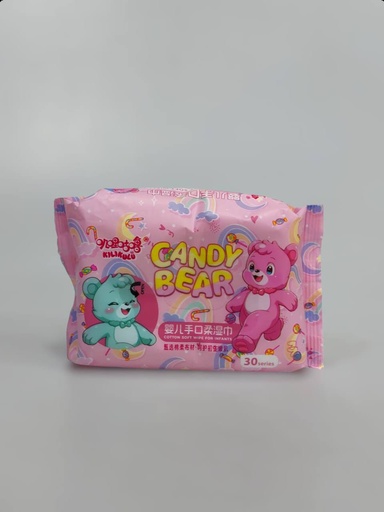 Candy Bear Baby Wet Wipes 30Pcs