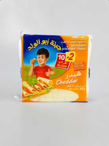 Abu Al-Walad Cheese Cheddar 12Pcs 200g