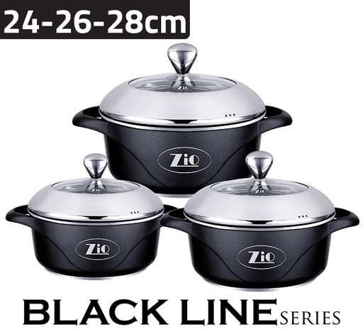 Zio Set Cookepot Black Line Z-8000-28