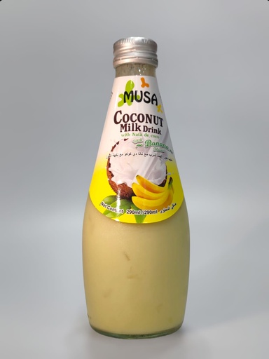 Musa Coconut Milk Drink With Nata De Coco With Banana 290ml