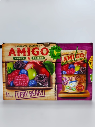 Amigo Juice And Fruit Very Berry 8*200ml