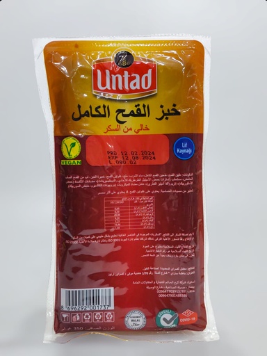 UNCTAD Flax Wheat Bread Sugar Free 350g