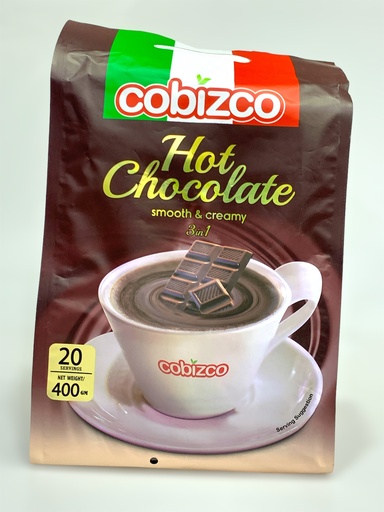 Cobizco Hot Chocolate Smooth and Creamy 3 in 1 20 Servings