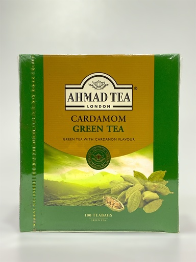 Ahmad Cardamom Green Tea 100 Tea Bags