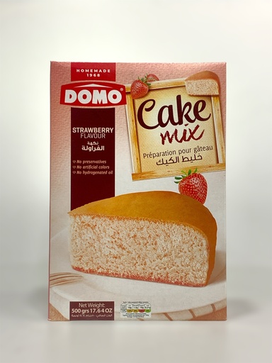 Domo Cake Mix Strawberry 500g