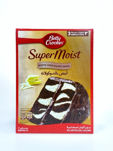 Betty Crocker Super Moist White Chocolate Swirl 500g