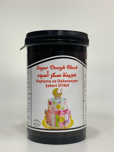 Food Pack Sugar Dough Black 1Kg