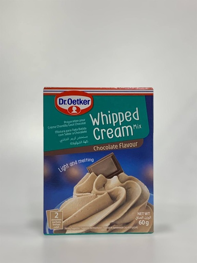 Dr Oetker Whipped Cream Mix Chocolate Flavour 60g