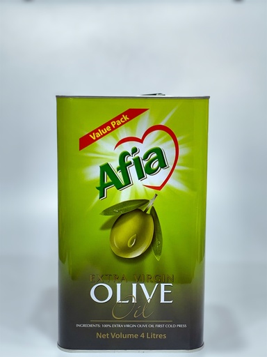 Afia Olive Oil Extra Virgin 4L