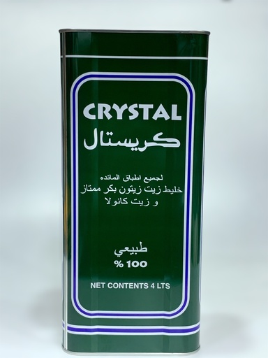 Crystal 60% Extra Virgin Olive Oil And 40% Canola Oil 4L