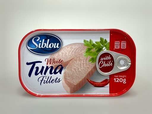 Siblou White Tuna Fillets With Chili 120g