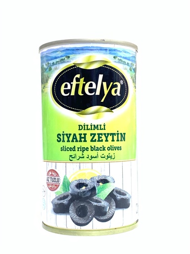 Eftelya Sliced Ripe Black Olives 370g