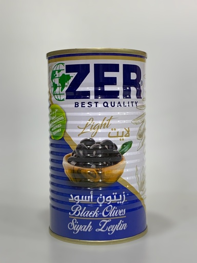 Zer Light Black Olives 430g