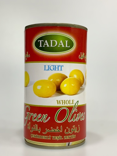 Tadal Light Whole  Green Olives 350g