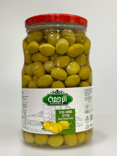 Al Rahma Green Cracked Olives 1740g