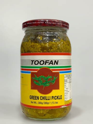 Toofan Green Chilli Pickle 400g