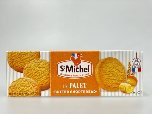 St Michel Le Palet Butter Shortbread 4*3 150g