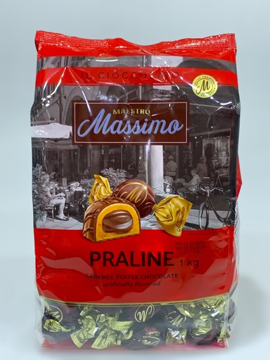 Massimo Praline Caramel Toffee Chocolate Artificially Flavored 1Kg