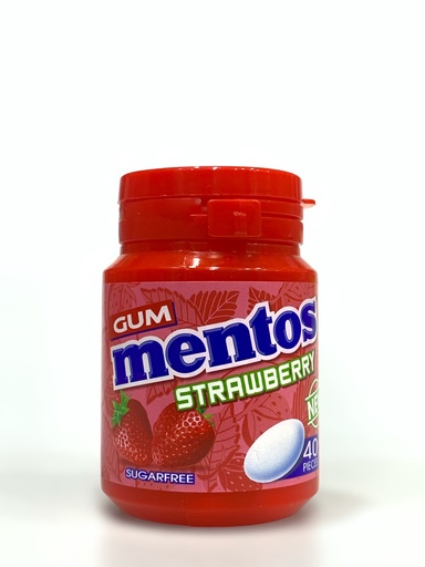 Mentos Gum Strawberry Sugar Free 40 Pieces